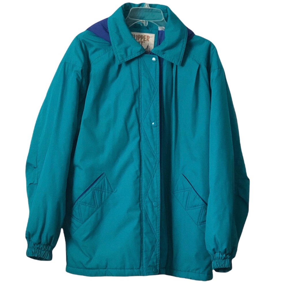 60% OFF London Town Clipper Mist Teal Blue Hooded Womens or Mens Jacket Coat  XL